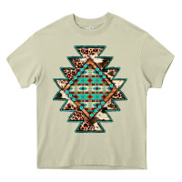 Mossy cowhide leopard gemstone aztec Heavy Core Tee - JahusDesignShop