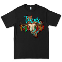 Black bullskull texas map Premium Tee - JahusDesignShop