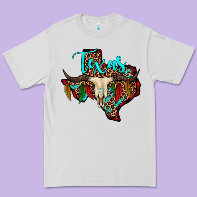 Bullskull Texas Map Premium Tee Designed By Jahusdesignshop