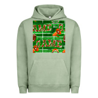 Pigment Oil Green american football megaphone and game seamless pattern Urban Hoodie - BundleAndBundleShop