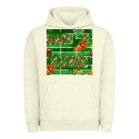 Pigment Pistachio american football megaphone and game seamless pattern Urban Hoodie - BundleAndBundleShop