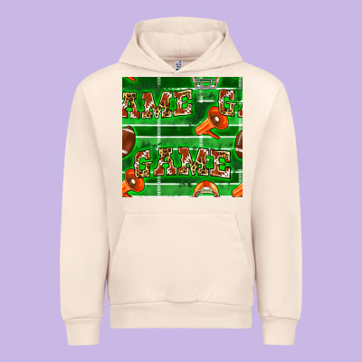 American Football Megaphone And Game Seamless Pattern Urban Hoodie Designed By Bundleandbundleshop