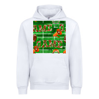 White american football megaphone and game seamless pattern Urban Hoodie - BundleAndBundleShop