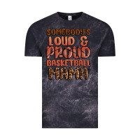 Cloud Black somebodys loud and proud basketball mama Vintage Tee - MaliasSmallBusiness
