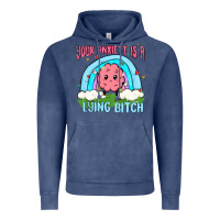 Vintage Denim your anxıett is a lying bitch malia Vintage Hoodie - MaliasSmallBusiness