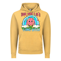 Vintage Mustard your anxıett is a lying bitch malia Vintage Hoodie - MaliasSmallBusiness