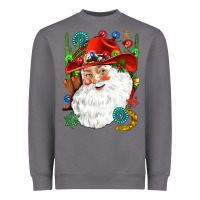 Storm Cowboy Santa Heavyweight Sweatshirt - NancyCooperArtShop