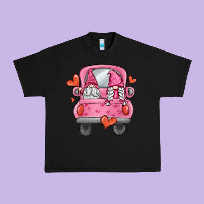 Valentines Day Gnome Truck Urban Heavy Tee Designed By Maliassmallbusiness