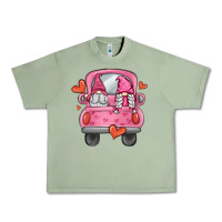 Oil Green valentines day gnome truck Urban Heavy Tee - MaliasSmallBusiness