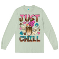 Matcha just chill with coffee bean bbs Long Sleeve Tee - BundleAndBundleShop
