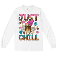 White just chill with coffee bean bbs Long Sleeve Tee - BundleAndBundleShop