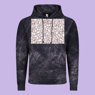 Baseball Seamless Background  (3200x2400px) Vintage Hoodie Designed By Jasminsmagicworld