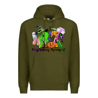 Army Green rt respiratory therapist halloween Premium Hoodie - CowGirlArtShop