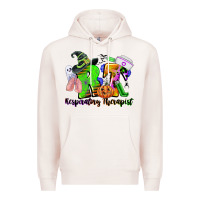 Pale Pink rt respiratory therapist halloween Premium Hoodie - CowGirlArtShop