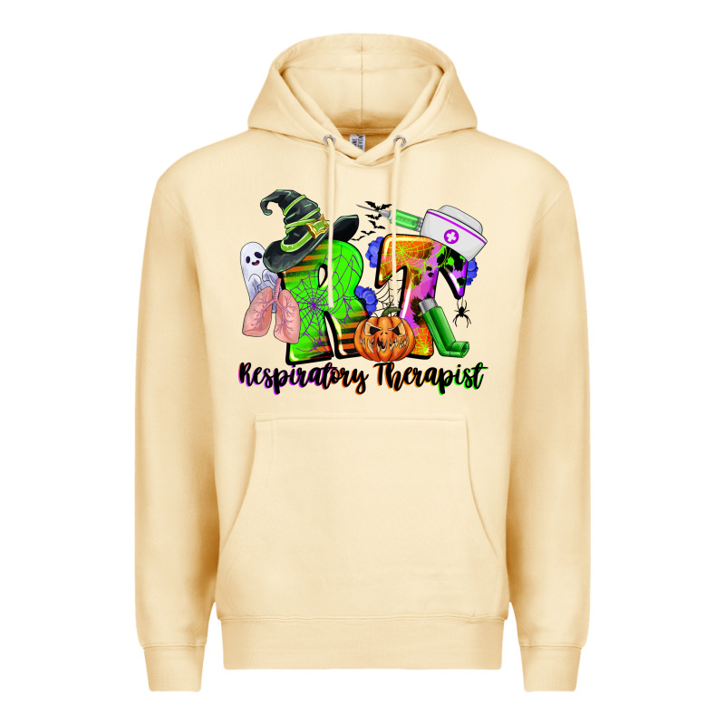Rt Respiratory Therapist Halloween Premium Hoodie by CowGirlArtShop | Teevron