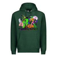 Sports Green rt respiratory therapist halloween Premium Hoodie - CowGirlArtShop