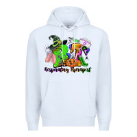 White rt respiratory therapist halloween Premium Hoodie - CowGirlArtShop