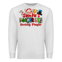 Oatmeal Heather santas favorite hockey player Premium Sweatshirt - CowGirlArtShop