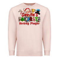 Pale Pink santas favorite hockey player Premium Sweatshirt - CowGirlArtShop