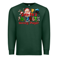 Sports Green santas favorite hockey player Premium Sweatshirt - CowGirlArtShop