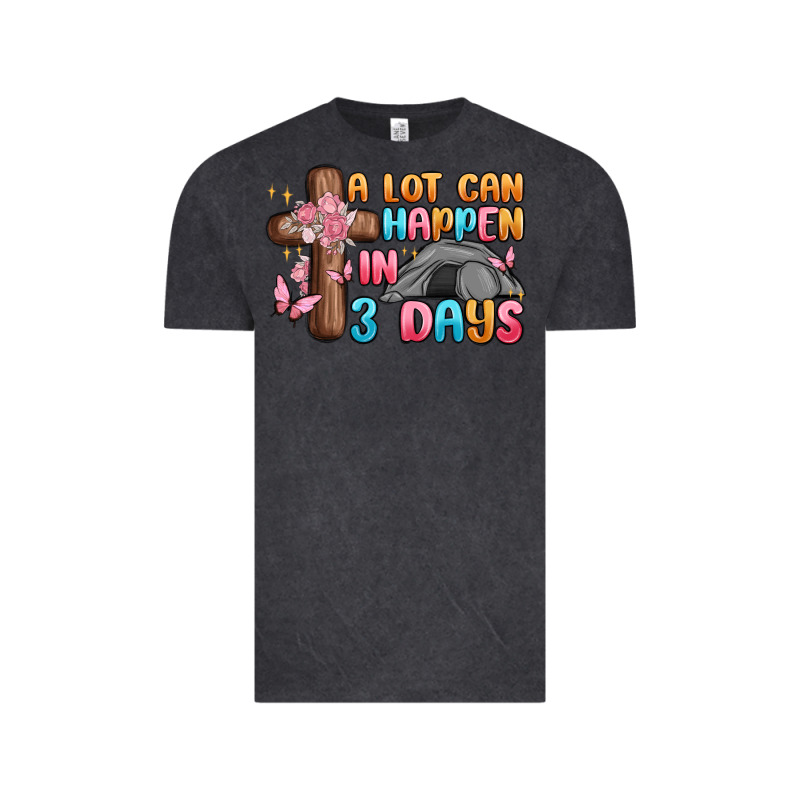 A Lot Can Happen In 3 Days Vintage Tee by MaliasSmallBusiness | Teevron