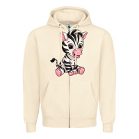 Sandshell zebra Zipper Hoodie - texasbilliewilder