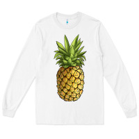 White pineapple Long Sleeve Tee - JahusDesignShop