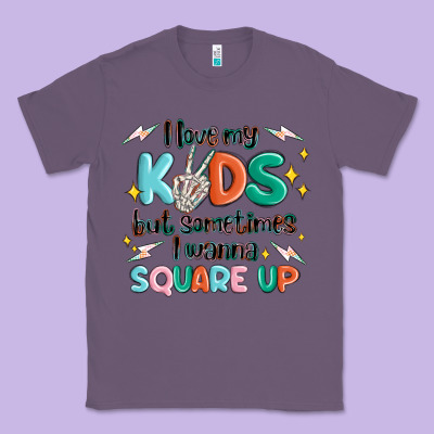 I Love My Kids But Sometimes I Wanna Square Up Classic Tee Designed By Maliassmallbusiness