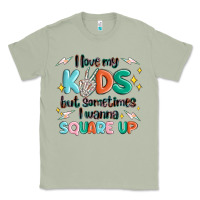 Matcha i love my kids but sometimes i wanna square up Classic Tee - MaliasSmallBusiness