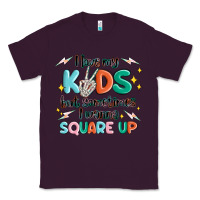 Plum i love my kids but sometimes i wanna square up Classic Tee - MaliasSmallBusiness