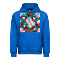 Cobalt baseball  uniform with turquoise gemstone seamless pattern Urban Hoodie - BundleAndBundleShop