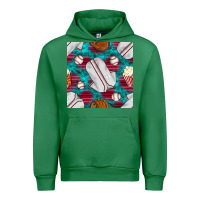 Emerald baseball  uniform with turquoise gemstone seamless pattern Urban Hoodie - BundleAndBundleShop