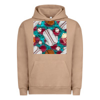 Pigment Burro baseball  uniform with turquoise gemstone seamless pattern Urban Hoodie - BundleAndBundleShop