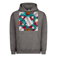 Pigment Tornado baseball  uniform with turquoise gemstone seamless pattern Urban Hoodie - BundleAndBundleShop