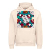 Sandshell baseball  uniform with turquoise gemstone seamless pattern Urban Hoodie - BundleAndBundleShop