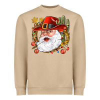 Mushroom Cowboy Santa Heavyweight Sweatshirt - NancyCooperArtShop
