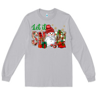 Moon Dust let it snow with snowman Long Sleeve Tee - BundleAndBundleShop