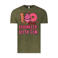 Vintage Olive 100 days sprinkled with fun Vintage Tee - MaliasSmallBusiness