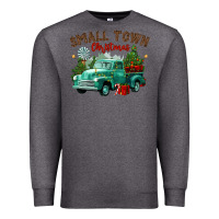 Charcoal Heather small town christmas Premium Sweatshirt - CowGirlArtShop