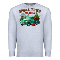 Heather Grey small town christmas Premium Sweatshirt - CowGirlArtShop