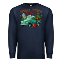 Navy small town christmas Premium Sweatshirt - CowGirlArtShop