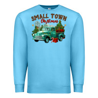 Ocean Blue small town christmas Premium Sweatshirt - CowGirlArtShop