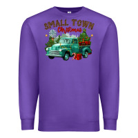 Purple small town christmas Premium Sweatshirt - CowGirlArtShop