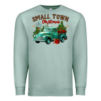 Seafoam small town christmas Premium Sweatshirt - CowGirlArtShop