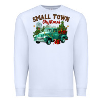 White small town christmas Premium Sweatshirt - CowGirlArtShop
