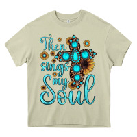 Mossy then sings my soul cross Heavy Core Tee - JahusDesignShop