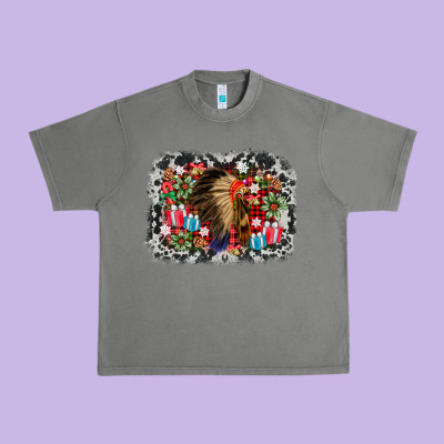 Indian Hat Christmas Urban Heavy Tee Designed By Adodesignshop