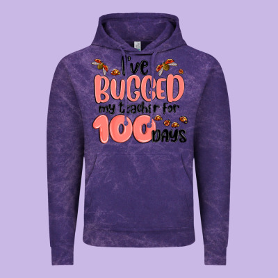 I Have Bugged My Teacher For 100 Days Vintage Hoodie Designed By Maliassmallbusiness