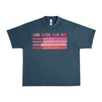 Midnight Navy god says you are Urban Heavy Tee - MaliasSmallBusiness