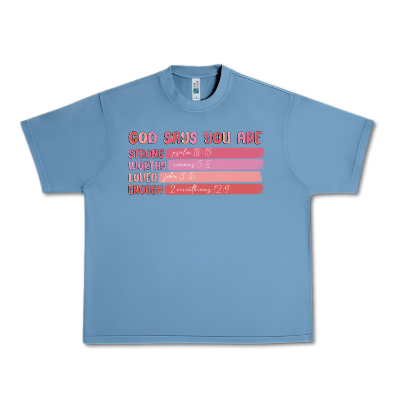 God Says You Are Urban Heavy Tee by MaliasSmallBusiness | Teevron